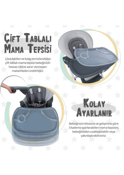 Elite Cozy Asansörlü Lüks Mama Sandalyesi 1 Adet indirimleri