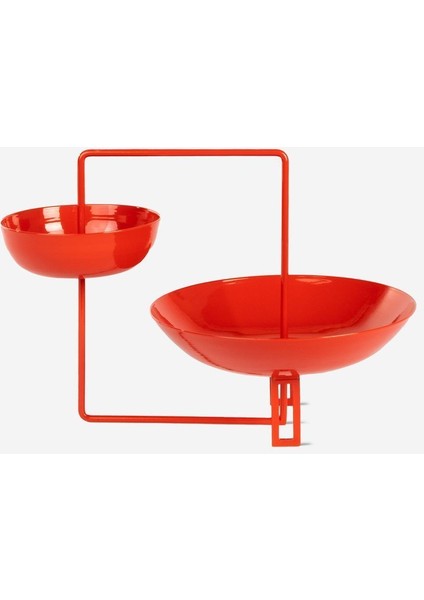 Elite Kırmızı Metal Masaüstü Düzenleyici - Dekoratif Organizer - Piazza 1 Adet