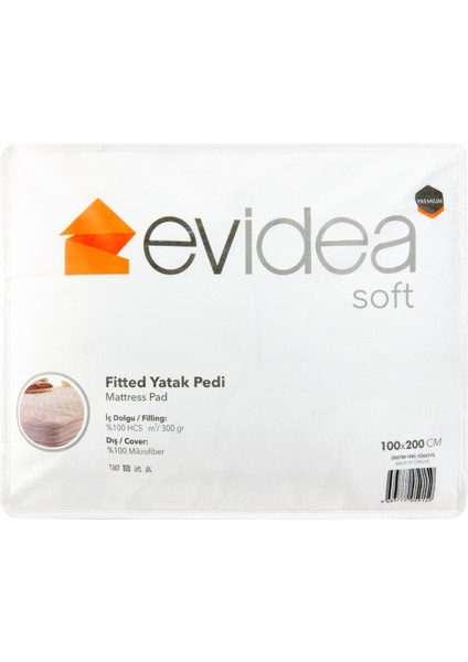 Soft Fitted Kapitoneli Tek Kişilik Uyku Pedi - Beyaz - 100x200 cm