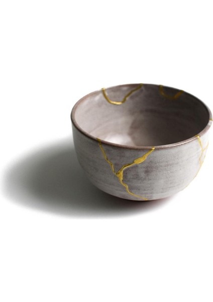 Elite Shigaraki El Yapımı 24 Ayar Kintsugi Kase 500ML Japon Seremonik Matcha Kasesi 1 Adet