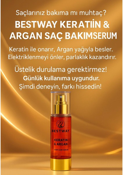 Saç Serumu Keratin ve Argan fırsatları