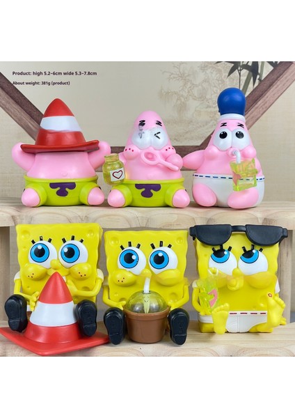 Sünger Bob Kare Pantolon Patrick'in Lezzetli El Yapımı Süsü (Yurt Dışından)