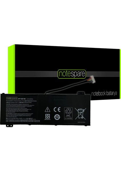 Acer Uyumlu AN515-54-78MU NH.Q5BEY.007 Notebook Batarya Pil