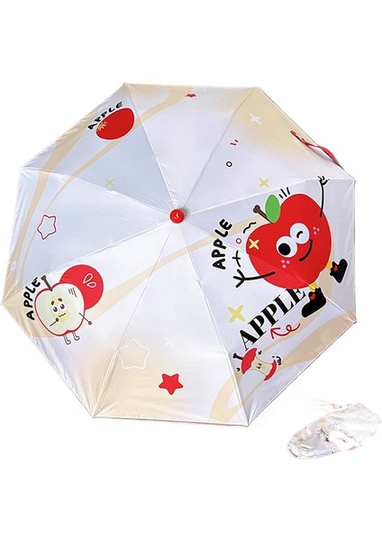 Sevimli Güneşli ve Yağmurlu Çift Kullanımlı Şemsiye Çocuk Öğrenciler Güneş Kremi Uv Şemsiye (Yurt Dışından)