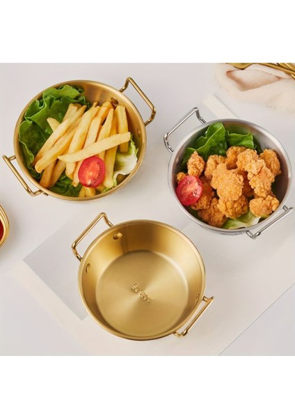 Elite 1 Adet Çelik Gold Mini Sunum Sahan (10 Cm) 1 Adet