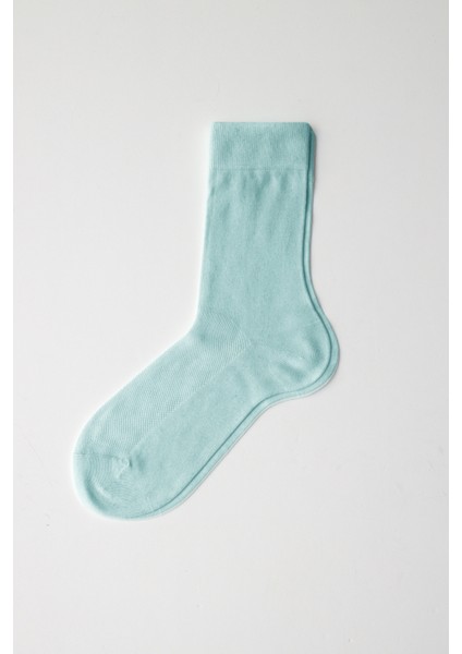 Merserize Fileli Erkek Soket Çorap Koyu Turkuaz