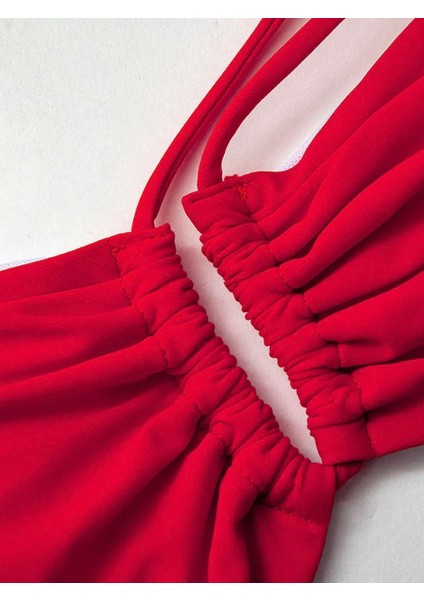 Rosa Yüksel Bel Kırmızı Bikini Takımı fırsatları