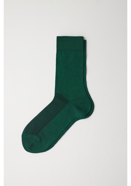 Merserize Fileli Erkek Soket Çorap Yeşil modelleri