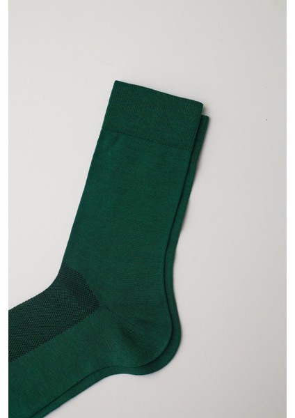 Merserize Fileli Erkek Soket Çorap Yeşil fırsatları