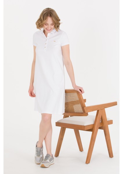 Kadın Beyaz Elbise (Örme) 50269546-VR013