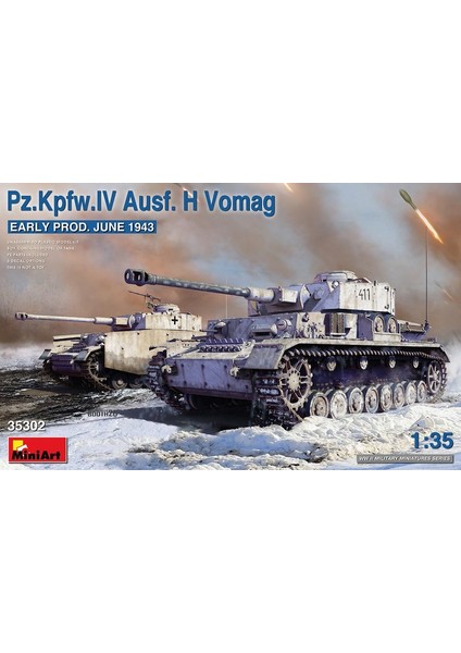 35302 1:35 Pz. Kpfw. Iv Ausf. H Vomag Ilk Üretim (Haziran 1943)