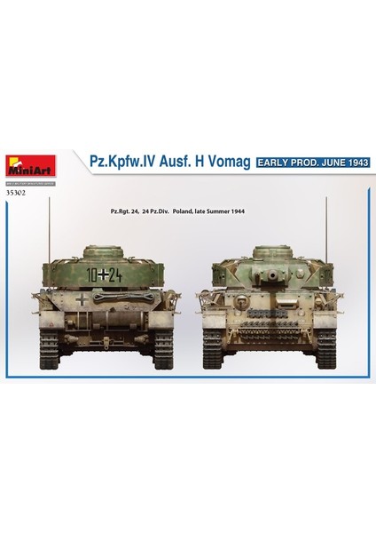 35302 1:35 Pz. Kpfw. Iv Ausf. H Vomag Ilk Üretim (Haziran 1943)