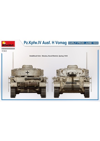 35302 1:35 Pz. Kpfw. Iv Ausf. H Vomag Ilk Üretim (Haziran 1943)
