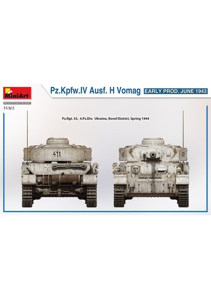 35302 1:35 Pz. Kpfw. Iv Ausf. H Vomag Ilk Üretim (Haziran 1943)