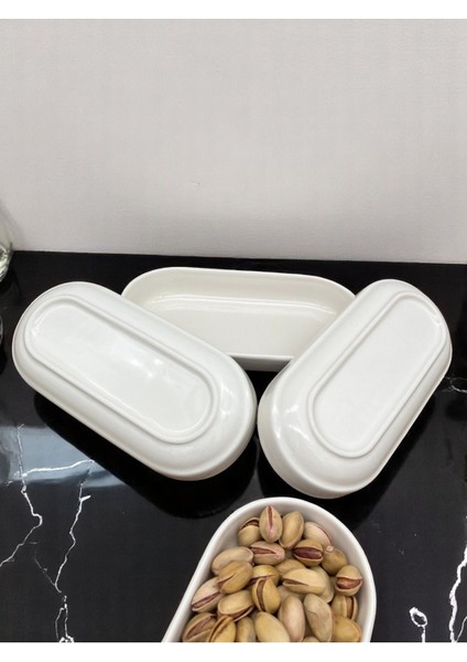 Elite 6'lı Seramik Çerezlik Kahvaltılık Sosluk Meze Tabağı Reçellik Salda 1 Adet indirimleri