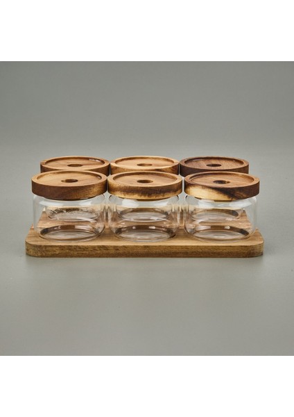 Elite Mien Akasya 6'lı Kahvaltılık Takımı - Kahverengi / Şeffaf - 29X19,5 cm 1 Adet fiyatları