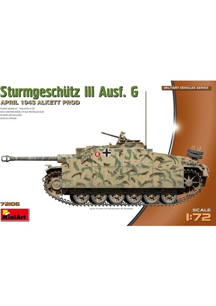 72106 1:72 1:72 Stug Iıı Ausf. G Nisan 1943 Üretimi