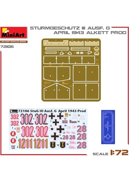 72106 1:72 1:72 Stug Iıı Ausf. G Nisan 1943 Üretimi fırsatları