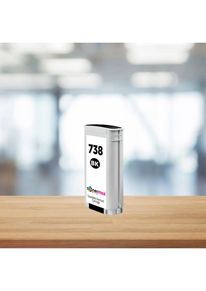 Hp 738 (498N4A) 130 ml Siyah Muadil Kartuş / Designjet T850 / T950