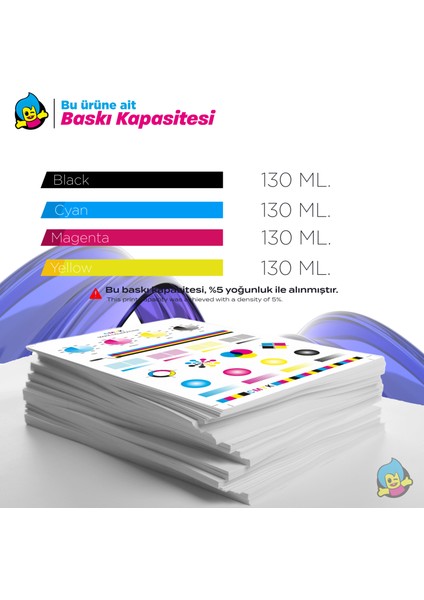 Hp 738 Muadil Kartuş 4'lü Avantaj Paketi 130ML - T850/T950 Uyumlu modelleri