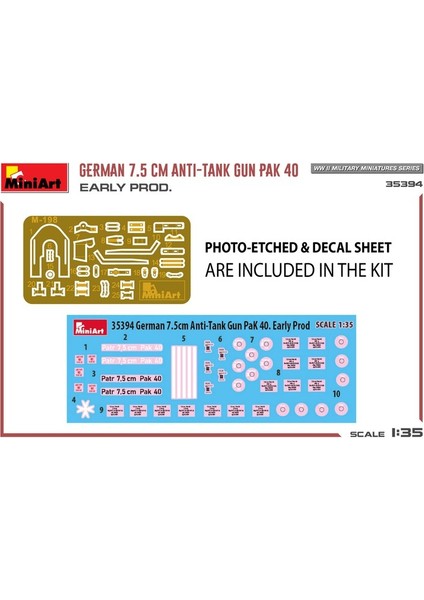 35394 1:35 Alman 7,5 cm Tanksavar Topu PAK40. Early Production indirimleri