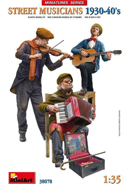 38078 1:35 1:35 Sokak Müzisyenleri 1930-40\'LAR fiyatları
