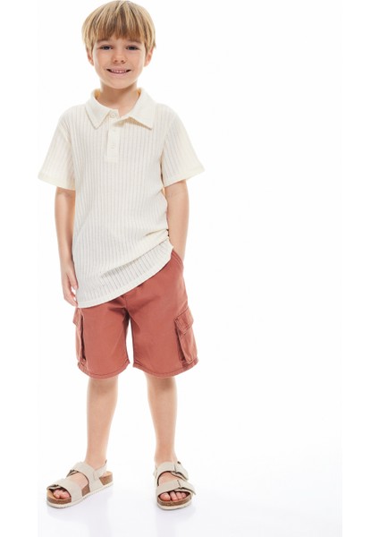 Kısa Kollu Pamuklu Basic Polo Yaka Tişört