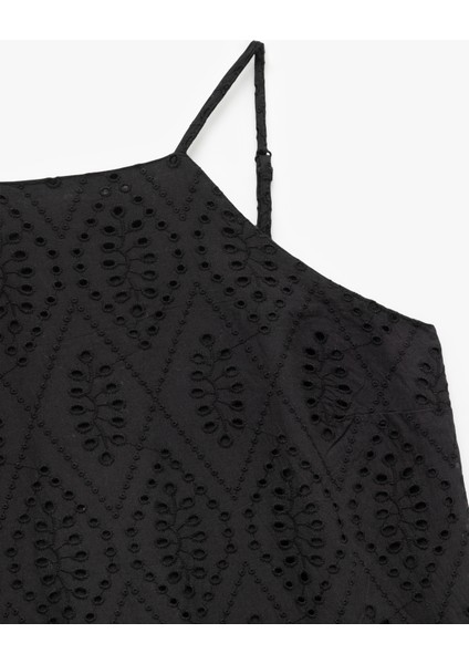 Pamuklu A Kesim Mini Halter Yaka Ince Askılı Fisto Elbise indirimleri