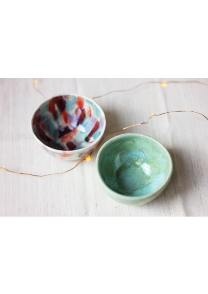 Elite El Yapımı 2li Stoneware Çerezlik - Kahvaltılık Seti 1 Adet