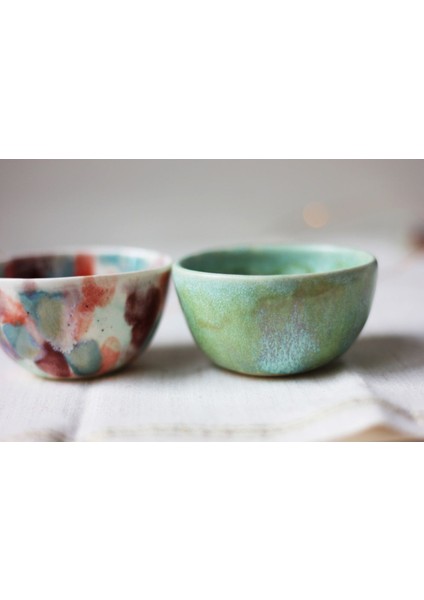 Elite El Yapımı 2li Stoneware Çerezlik - Kahvaltılık Seti 1 Adet