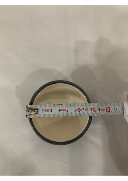 Elite 6 Adet Kahvaltılık Sosluk Reçellik Çerezlik El Boyaması Gri Renk 1 Adet