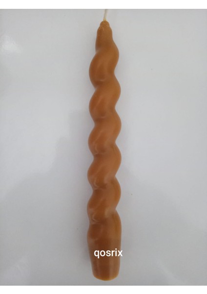 Hardal Sarısı Italyan Burgulu Şamdan Soya Mumu Doğal Kokulu Çubuk Konik Burgu Spiral Mum Dekoratif modelleri