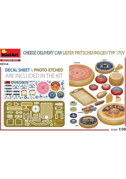 38046 1:35 Peynir Dağıtım Arabası Liefer Pritschenwagen Typ 170V fiyatları