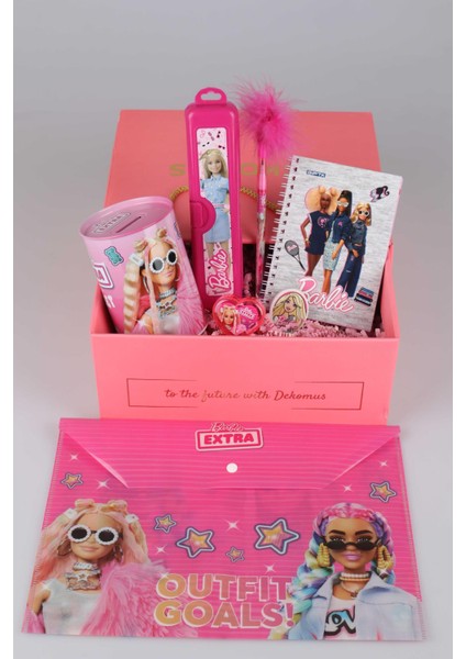 Dekomus Ile Barbie Özel Kutulu Lisanslı Full Okul Seti