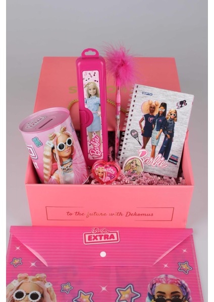 Dekomus Ile Barbie Özel Kutulu Lisanslı Full Okul Seti