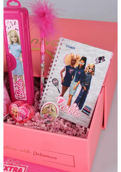 Dekomus Ile Barbie Özel Kutulu Lisanslı Full Okul Seti