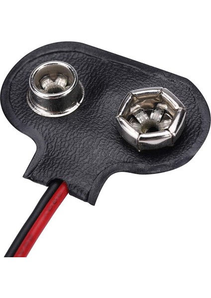 9V Pil Yuvası Yatağı Başlığı 9V Batarya Bağlantı T-Tipi Konnektör Klips - 30 Adet indirimleri