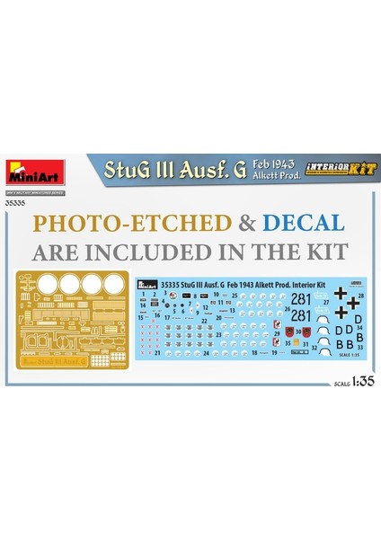 35335 1:35 Stug Iıı Ausf. G Feb 1943 Alkett Prod. Interior Kit. indirimleri