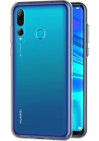 Huawei P Smart Plus 2019 Uyumlu Ön Arka 360 Tam Koruma Şeffaf Soft Silikon Kılıf