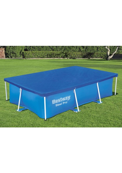 ® 58105 Dikdörtgen Havuz Örtüsü - 2,59 M x 1,70 M Yerüstü Havuzlar Için