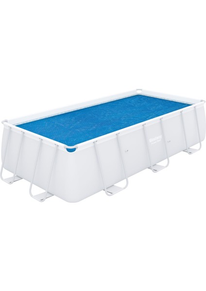 ® 58240 Güneş Isıtmalı Dikdörtgen Havuz Örtüsü - 4,04 M x 4,12 M Yerüstü Havuzlar Için
