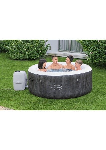 Lay-Z-Spa® 60035 Havana Smart Signature Airjet™ Şişme Spa Havuzu, Mobil Uygulama Kontrollü, 2-4 Kişilik