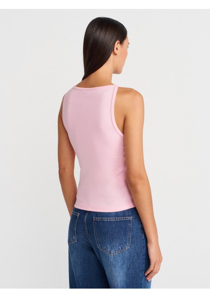 21048 Halter Yaka Top-Toz Pembe fiyatları