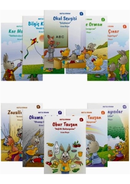 Mutlu Orman Masal Serisi (10 Kitap) 1. Sınıf