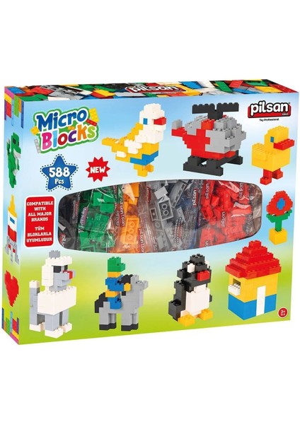 03 492 Pilsan Mikro Bloklar 588 Parça Kutulu
