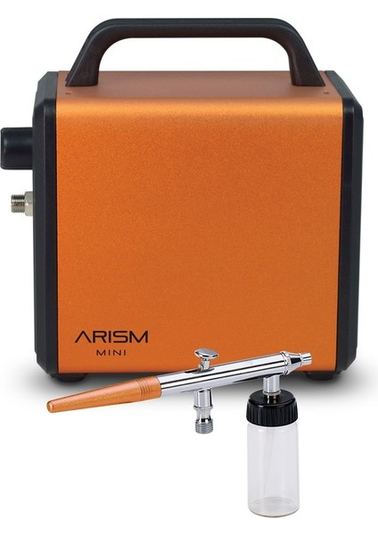 Turuncu Arism Mini SP-540 Airbrush Seti
