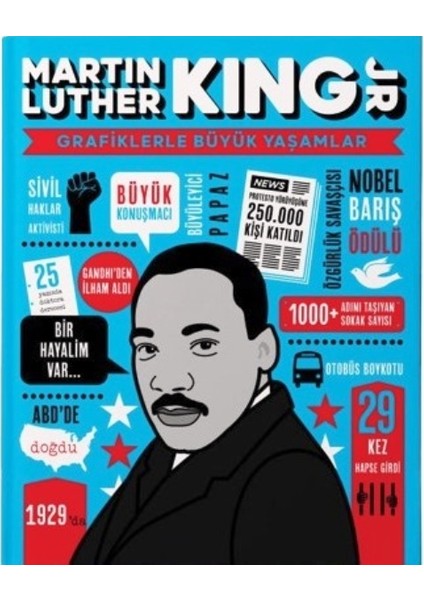 Martin Luther King Jr Grafiklerle Büyük Yaşamlar