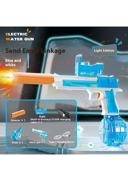 Elektrikli Su Tabancası Büyük Kapasiteli Serin Su Tabancası Çocuk Oyuncakları Göndermek Için Bir Anahtar (Yurt Dışından)