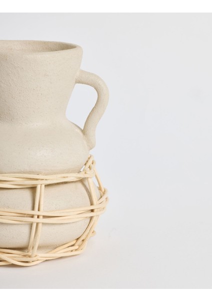 Çömlek Doğal Hasır Örgülü Terakota Vazo modelleri