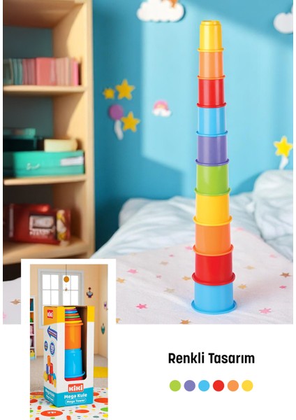 Mega Kule Eğitici Oyunu 10 Parça modelleri